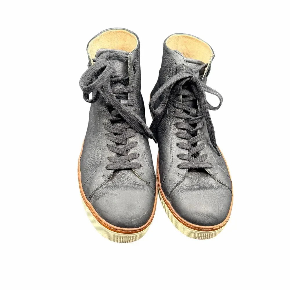 Banana Republic Black Leather High Top Sneakers Men’s 10.5 Casual